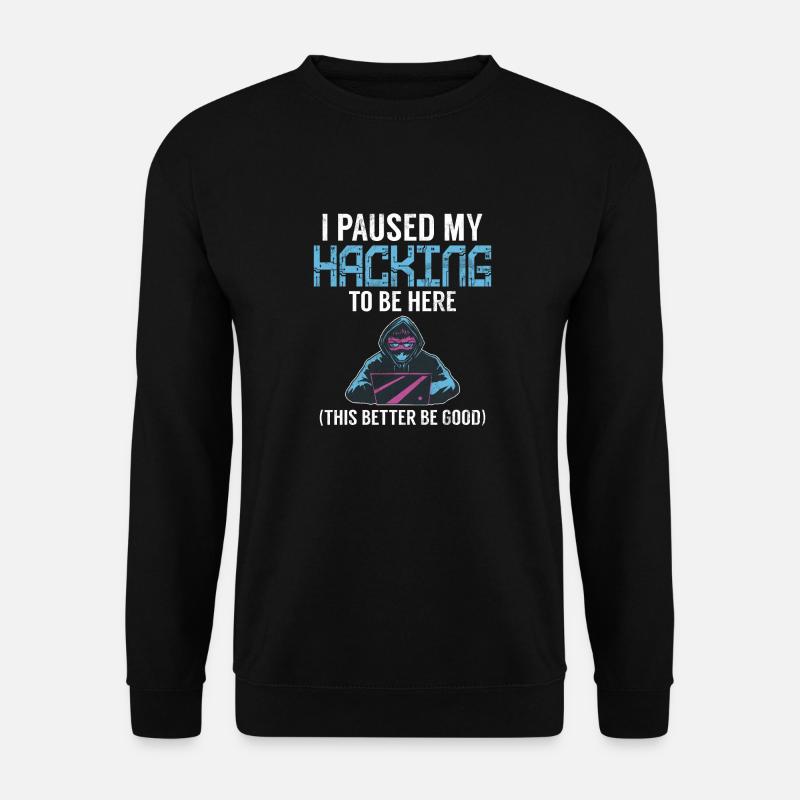 Cyber-sicherheits-hacker-hacking - Unisex Pullover - Schwarz