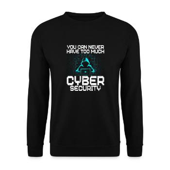 Cyber-sicherheits-hacker-hacking - Unisex Pullover - Schwarz - Vorne - Alina (178cm) & Michal (187cm)
