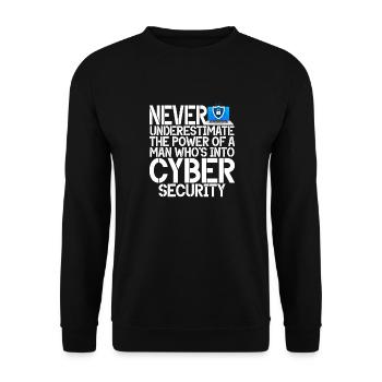 Piratage informatique en cybersécurité - Sweat-shirt Unisexe - noir - Devant - Alina (178cm) & Michal (187cm)