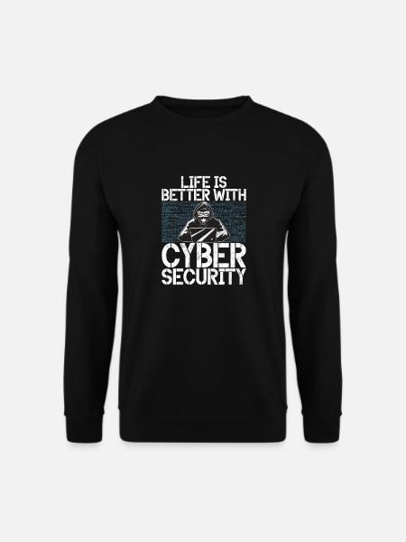 Cyber security hacker hacking - Unisex Sweatshirt - black