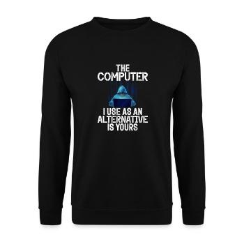 Cyber-sicherheits-hacker-hacking - Unisex Pullover - Schwarz - Vorne - Alina (178cm) & Michal (187cm)