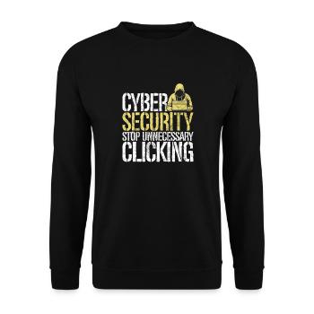 Cyber-sicherheits-hacker-hacking - Unisex Pullover - Schwarz - Vorne - Alina (178cm) & Michal (187cm)