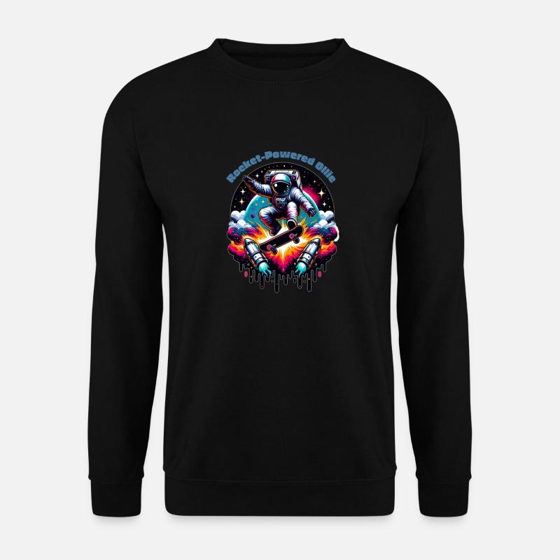Rocket Powered Ollie - Unisex Pullover - Schwarz