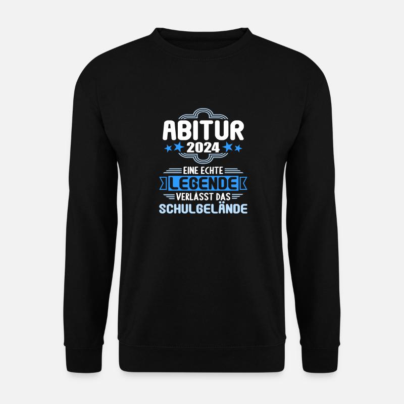Abitur Junge Mädchen Abi Abitur 2024 - Unisex Pullover - Schwarz