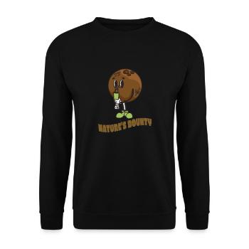 Coconut Lover Juice Beach Tropical Summer - Unisex Sweatshirt - black - Front - Alina (178cm) & Michal (187cm)