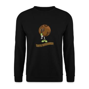 Coconut Lover Juice Beach Tropical Summer - Unisex Sweatshirt - black - Front - Alina (178cm) & Michal (187cm)
