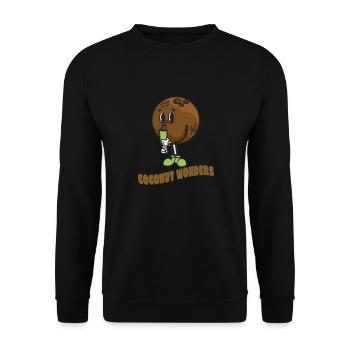 Coconut Lover Juice Beach Tropical Summer - Unisex Sweatshirt - black - Front - Alina (178cm) & Michal (187cm)