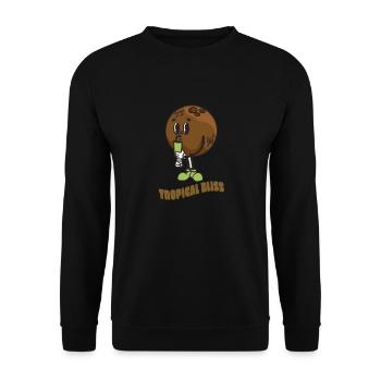 Coconut Lover Juice Beach Tropical Summer - Unisex Sweatshirt - black - Front - Alina (178cm) & Michal (187cm)