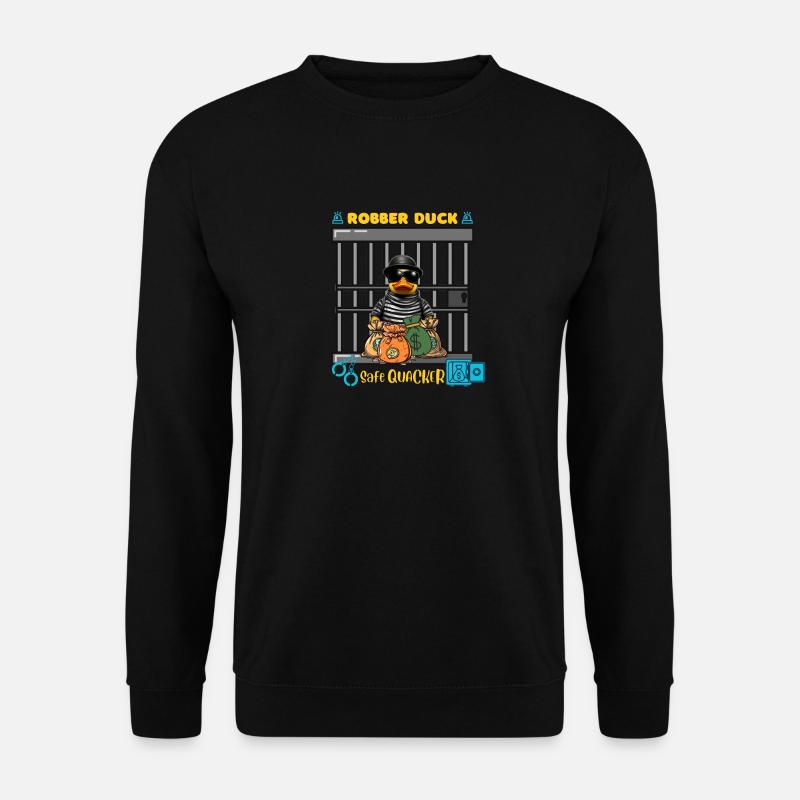 ROBBER DUCK - Unisex Sweatshirt - black