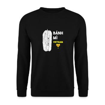 Vietnam Viet Banh Mi Brot Vietnamese I Geschenk - Unisex Pullover - Schwarz - Vorne - Alina (178cm) & Michal (187cm)