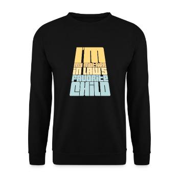 Je suis la blague préférée de ma belle-mère en disant - Sweat-shirt Unisexe - noir - Devant - Alina (178cm) & Michal (187cm)