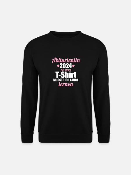 Abitur Junge Mädchen Abi Abitur 2024 - Unisex Pullover - Schwarz
