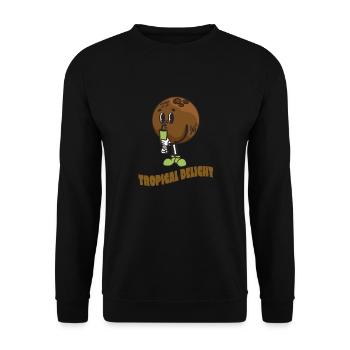 Coconut Lover Juice Beach Tropical Summer - Unisex Sweatshirt - black - Front - Alina (178cm) & Michal (187cm)