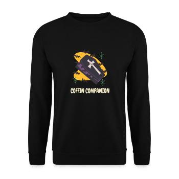 Cercueil de la mort Goth cercueil effrayant Halloween Vampires - Sweat-shirt Unisexe - noir - Devant - Alina (178cm) & Michal (187cm)