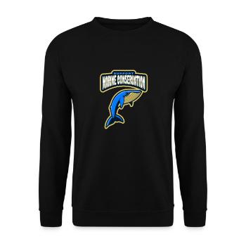 Marine Conservation - Unisex Sweatshirt - black - Front - Alina (178cm) & Michal (187cm)