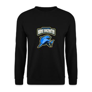 Marine Conservation - Unisex Sweatshirt - black - Front - Alina (178cm) & Michal (187cm)
