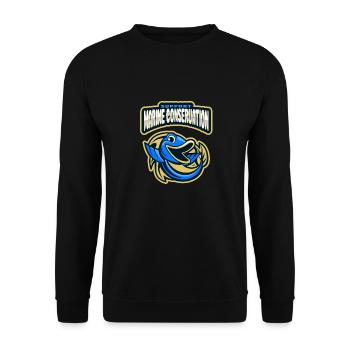 Marine Conservation - Unisex Sweatshirt - black - Front - Alina (178cm) & Michal (187cm)