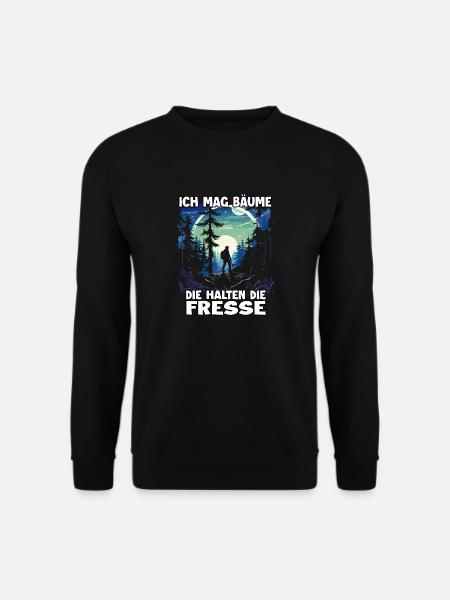 Hiking T für Wander Fans ideal fürs Trekking - Unisex Pullover - Schwarz
