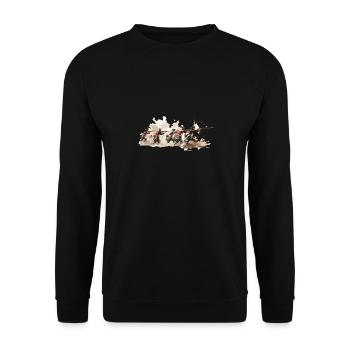 Line infantry Napoleonic soldiers Grenadier - Unisex Sweatshirt - black - Front - Alina (178cm) & Michal (187cm)