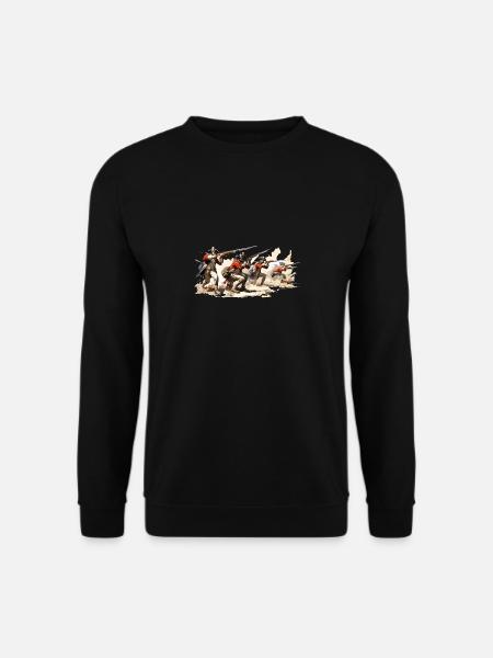 Rotröcke Linieninfanterie des 18 Jahrhunderts - Unisex Pullover - Schwarz