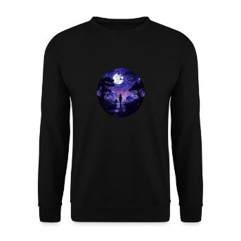 Dog Owner Dog School Walking T-shirt for women - Unisex Sweatshirt - black - Front - Alina (178cm) & Michal (187cm)