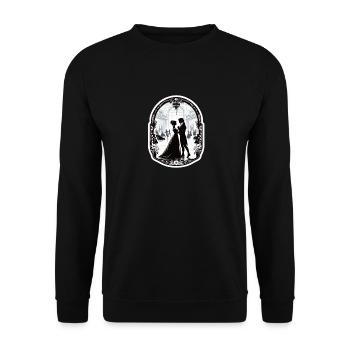 Stolz und Vorurteil Gesellschaftstanz - Unisex Pullover - Schwarz - Vorne - Alina (178cm) & Michal (187cm)