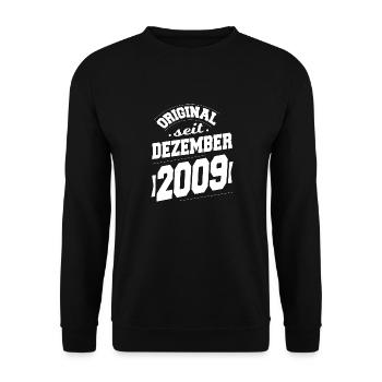 Dezember 2009 Original seit 14 Jahren Mann Frau - Unisex Pullover - Schwarz - Vorne - Alina (178cm) & Michal (187cm)