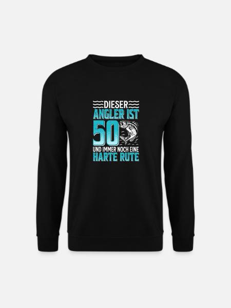 50. Geburtstag Angler Geschenkidee - Unisex Pullover - Schwarz
