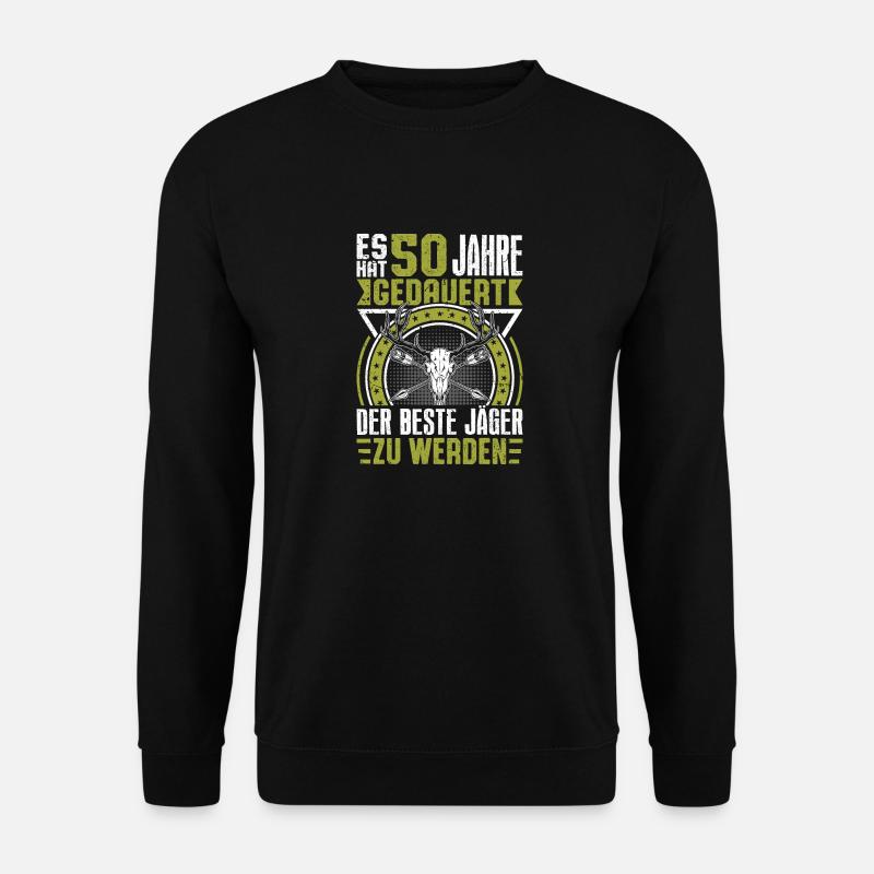 50. Geburtstag Jäger Geschenkidee - Unisex Pullover - Schwarz