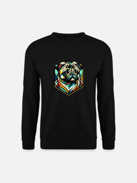 Pug Dog - Unisex Sweatshirt - black