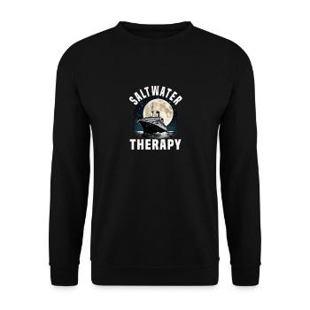 Saltwater Therapy Cruise Ship Vacation Group - Unisex Pullover - Schwarz - Vorne - Alina (178cm) & Michal (187cm)
