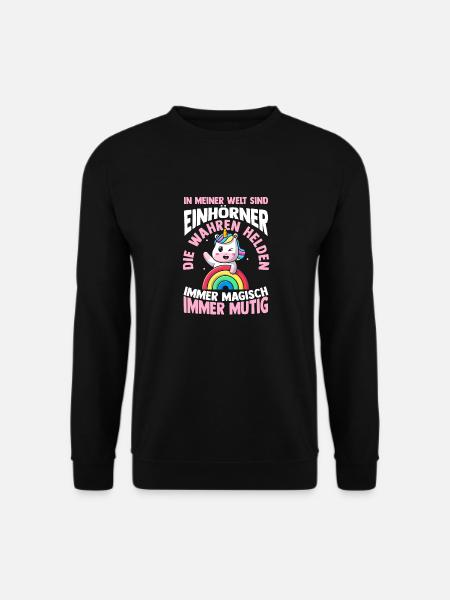 Licorne - Sweat-shirt Unisexe - noir