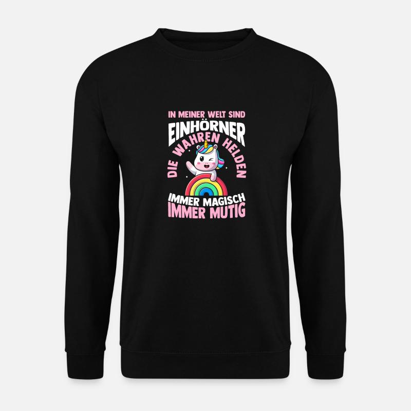 Licorne - Sweat-shirt Unisexe - noir