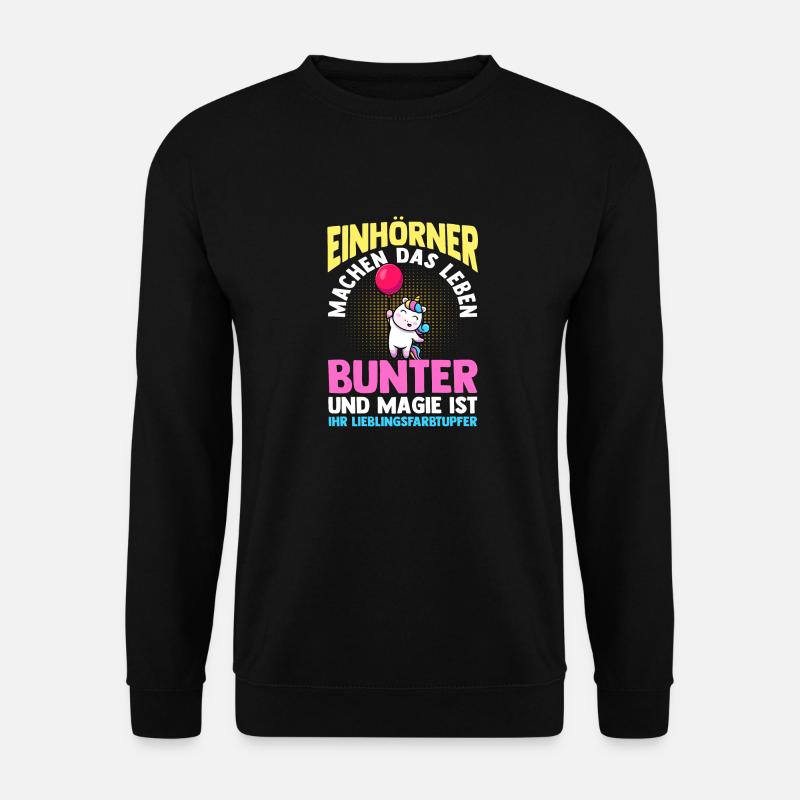 Einhorn - Unisex Pullover - Schwarz