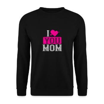 J'aime ta maman - Sweat-shirt Unisexe - noir - Devant - Alina (178cm) & Michal (187cm)