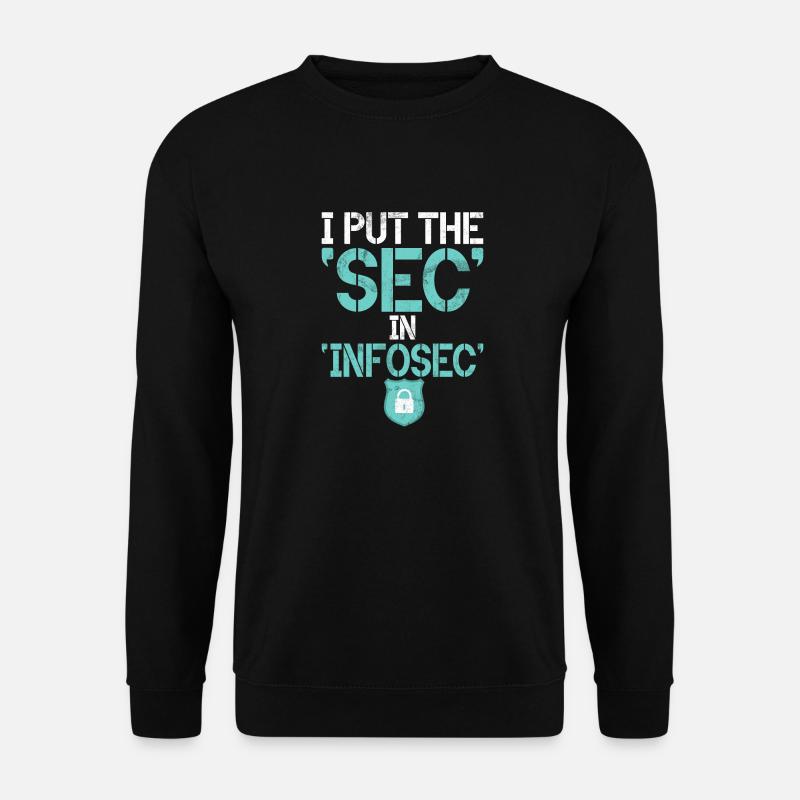 Cyber security hacker hacking - Unisex Sweatshirt - black