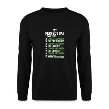 Piratage informatique en cybersécurité - Sweat-shirt Unisexe - noir - Devant - Alina (178cm) & Michal (187cm)