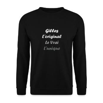 Super Gilles - Sweat-shirt Unisexe - noir - Devant - Alina (178cm) & Michal (187cm)