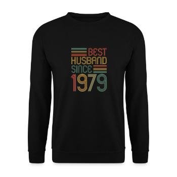 Meilleur mari depuis 1979 45e anniversaire de mariage - Sweat-shirt Unisexe - noir - Devant - Alina (178cm) & Michal (187cm)