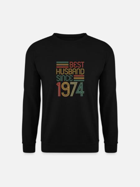 Best husband since 1974 50th wedding anniversary - Unisex Sweatshirt - black