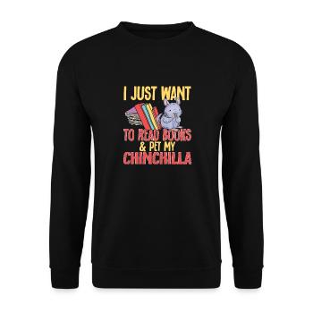 Chinchilla - Sweat-shirt Unisexe - noir - Devant - Alina (178cm) & Michal (187cm)