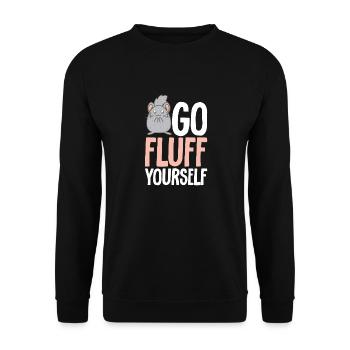 Chinchilla - Unisex Pullover - Schwarz - Vorne - Alina (178cm) & Michal (187cm)
