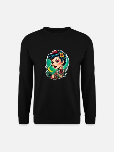Rockabilly / Pin-up / 50s - Unisex Sweatshirt - black