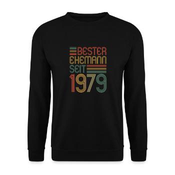 Best Husband Since 1979 45th Wedding Anniversary - Unisex Sweatshirt - black - Front - Alina (178cm) & Michal (187cm)