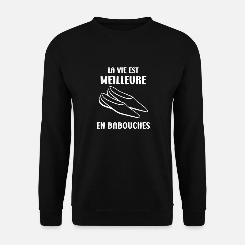 Hausschuhe Humor - Unisex Pullover - Schwarz