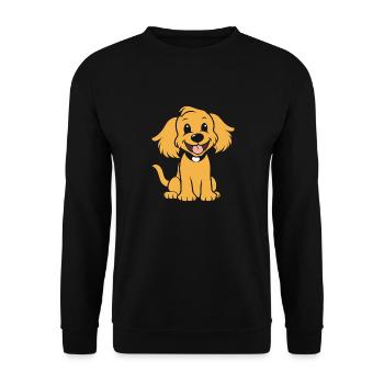 Cocker Spaniel Dog Humor - Unisex Sweatshirt - black - Front - Alina (178cm) & Michal (187cm)