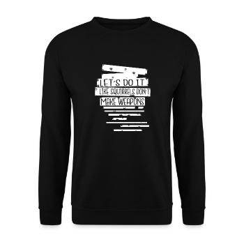 cool drôle cadeau idée humour hippie famille blagues - Sweat-shirt Unisexe - noir - Devant - Alina (178cm) & Michal (187cm)