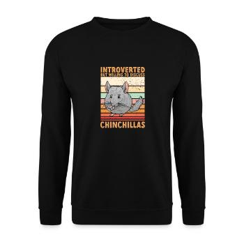 Chinchilla - Unisex Pullover - Schwarz - Vorne - Alina (178cm) & Michal (187cm)