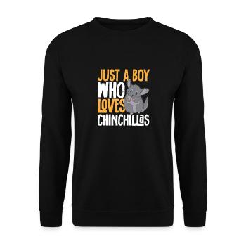 Chinchilla - Unisex Pullover - Schwarz - Vorne - Alina (178cm) & Michal (187cm)