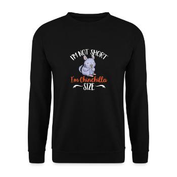 Chinchilla - Unisex Pullover - Schwarz - Vorne - Alina (178cm) & Michal (187cm)
